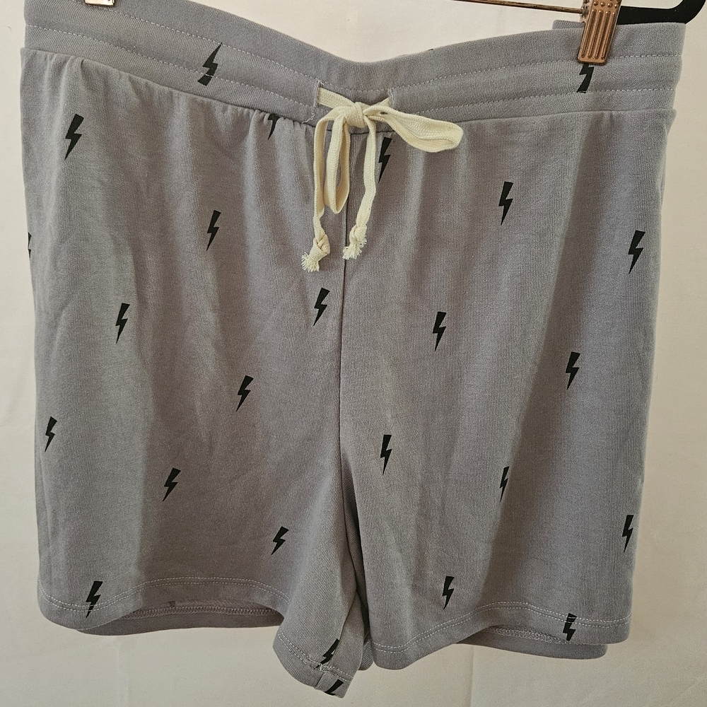Men's Athletic Shorts with Lightning Bolt Pattern